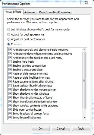 Turn Off Aero Peek in Windows 7