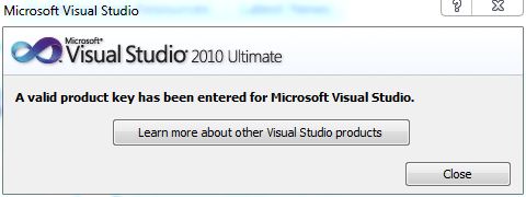 Fully Activated Visual Studio 2010