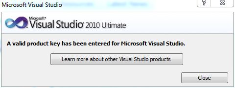 Master Product Key To Upgrade Activate Visual Studio 10 Ultimate Premium And Professional My Digital Life