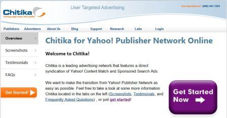 Yahoo! Publisher Network for Chitika