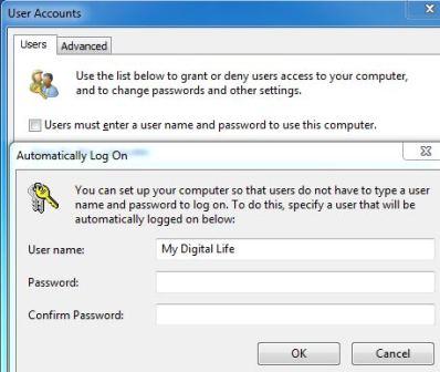 Automatically Logon to Windows 7