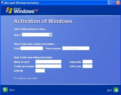Fake Windows Activation