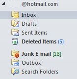 Hotmail in Outlook 2010