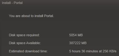 Portal Download in Steam