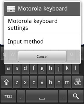 Change Android Input Method