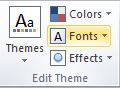 Edit Theme Font