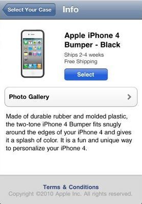 Free iPhone 4 Bumper