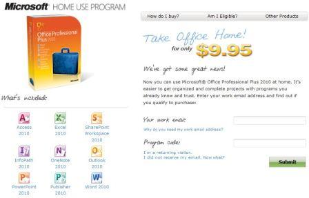 Office 2010 Home Use Program (HUP)