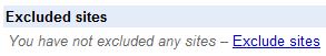 Exclude Sites from Google Custom Search Engine