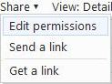 Edit Windows Live SkyDrive Folders Permissions