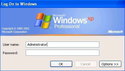 Logon as Administrator in Windows XP Mode