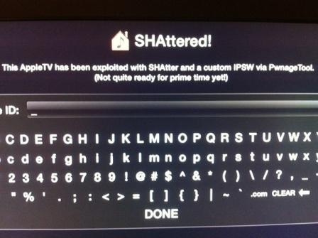 Apple TV Jailbreak with SHAtter