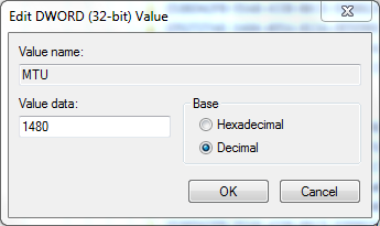 Change Windows MTU