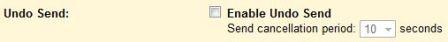 Disable Undo Send in Gmail