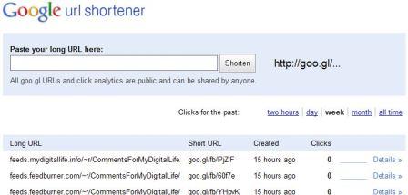 Google URL Shortener