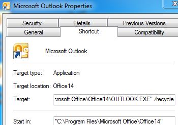 Allow Only One Window of Outlook