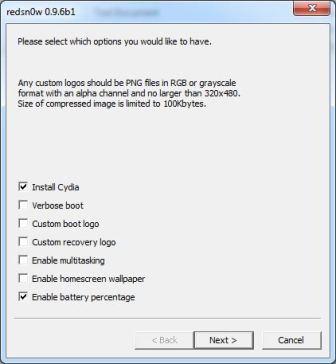 Install Cydia with Redsn0w