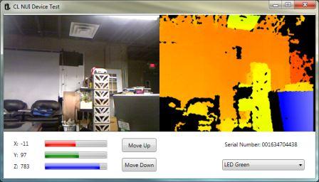 CL NUI Kinect Device Test