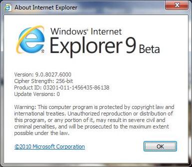 IE9 Pre-RC (Beta 2)