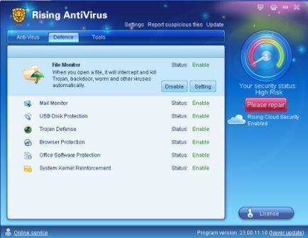 Rising AntiVirus 2011