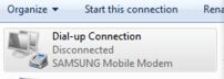 Mobile Modem Dial-Up Connection