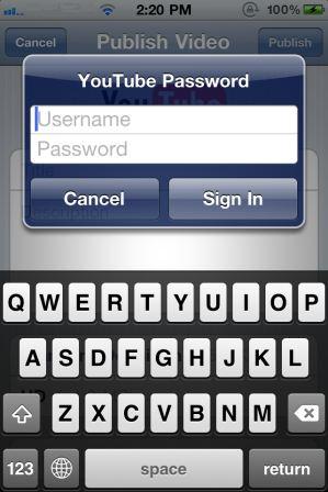 Sign In YouTube on iOS Devices