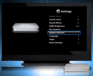 Upgrade Apple TV iOS Firmware