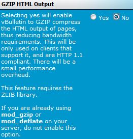 Disable GZIP HTML Output in vBulletin