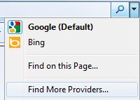 Add More IE Search Providers