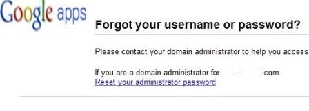 Reset Administrator Password of Google Apps