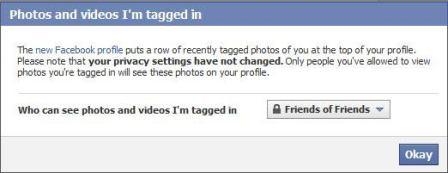 Tagged Photos and Videos Privacy Settings in Facebook