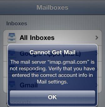 Cannot Get Mail from Gmail IMAP