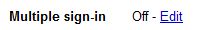 Google Accounts Multiple Sign In (Sessions)