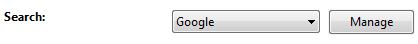 Manage Search Engines in Google Chrome