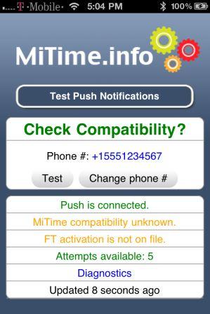 MiTime Compatibility with FaceTime Activation