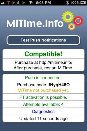 MiTime Purchase Code