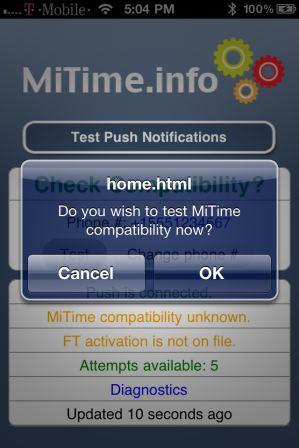 Verify and Check MiTime Compatibility