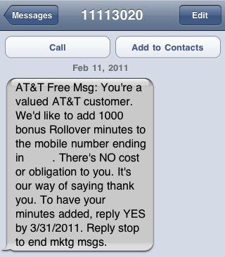 Free 1000 AT&T Rollover Minutes