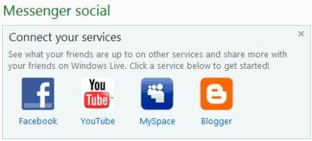 Connect to Facebook on Windows Live