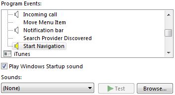 Turn Off and Disable IE Clicking Navigation Sound