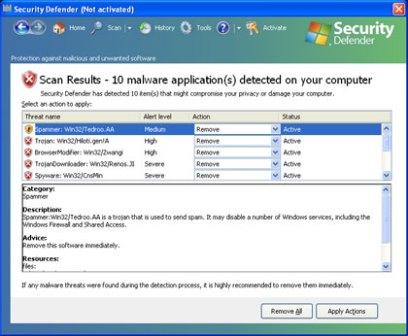 Security Defender Malware