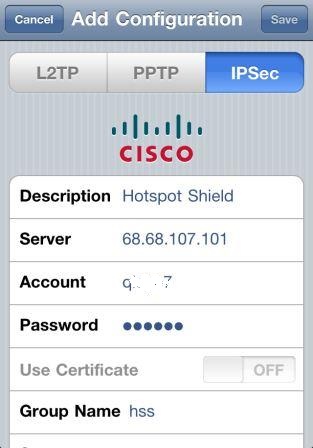 Free VPN for iPhone, iPad and iPod touch