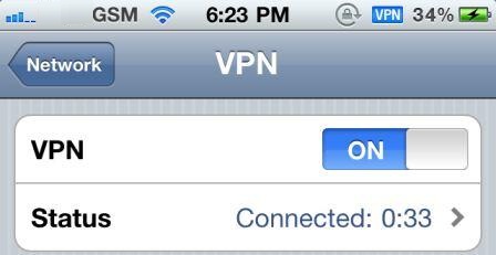 iPhone, iPad and iTouch VPN