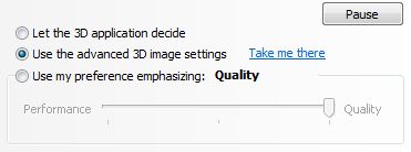 nVidia Advanced 3D Image Settings