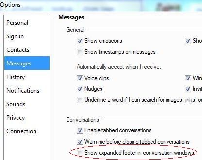 Hide and Remove Windows Live Messenger Ads