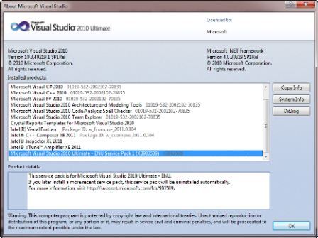 Visual Studio 2010 SP1