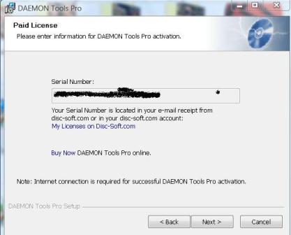 download daemon tools serial number