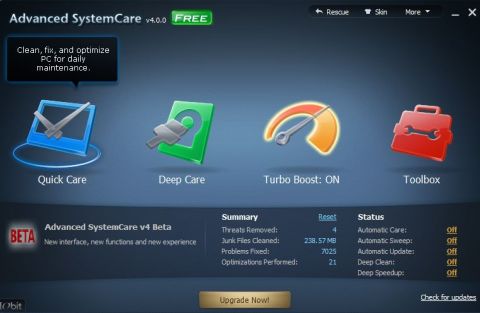 IObit Advanced SystemCare 4 screenshot