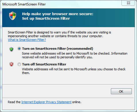 SmartScreen Filter