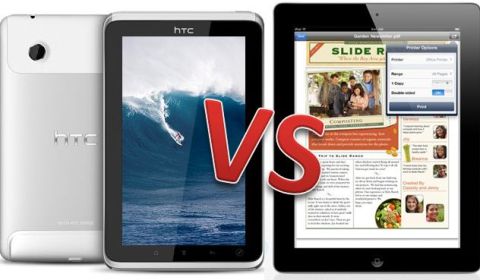 HTC Flyer vs iPad 2